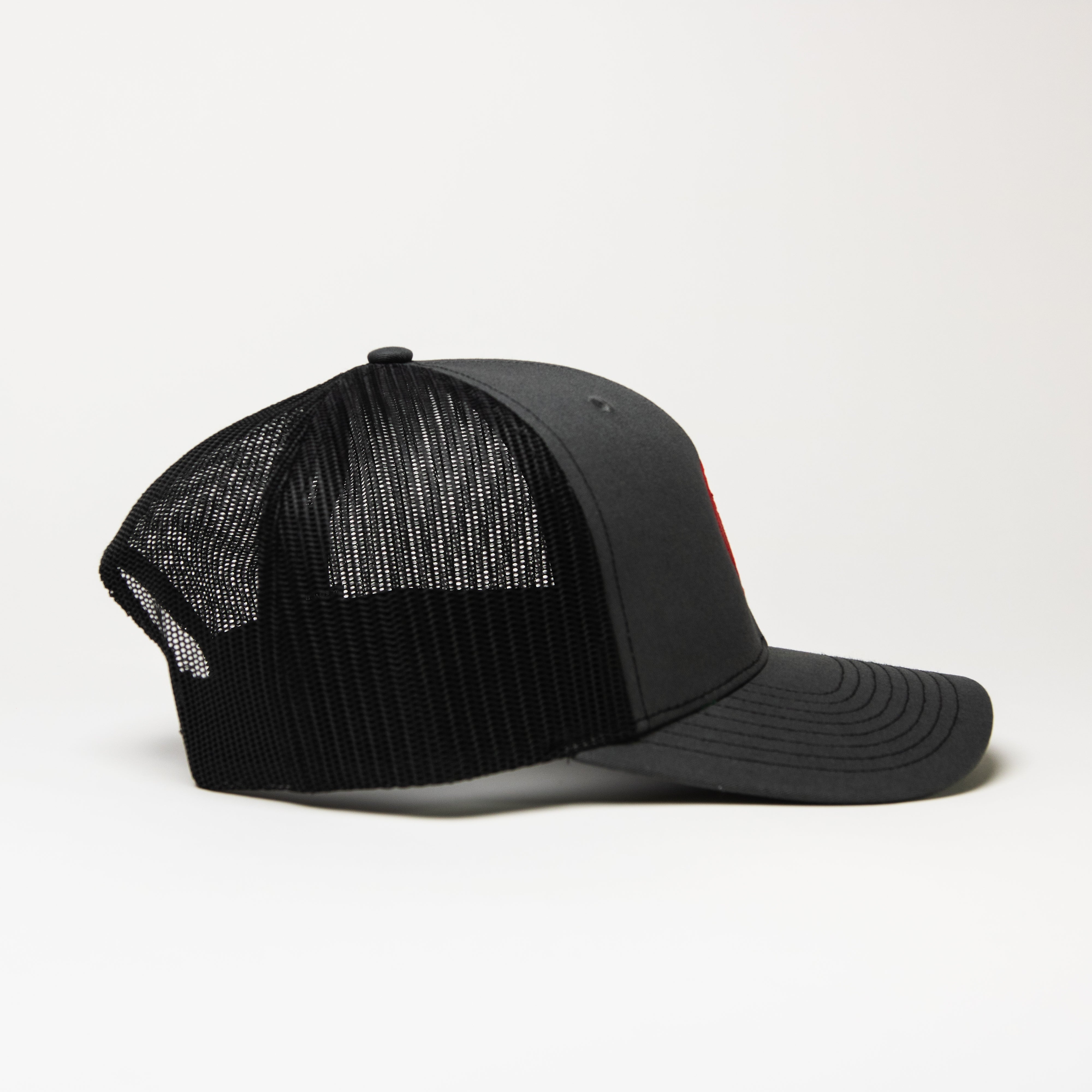 Christ In Me LOGO Trucker Cap - Black & Red