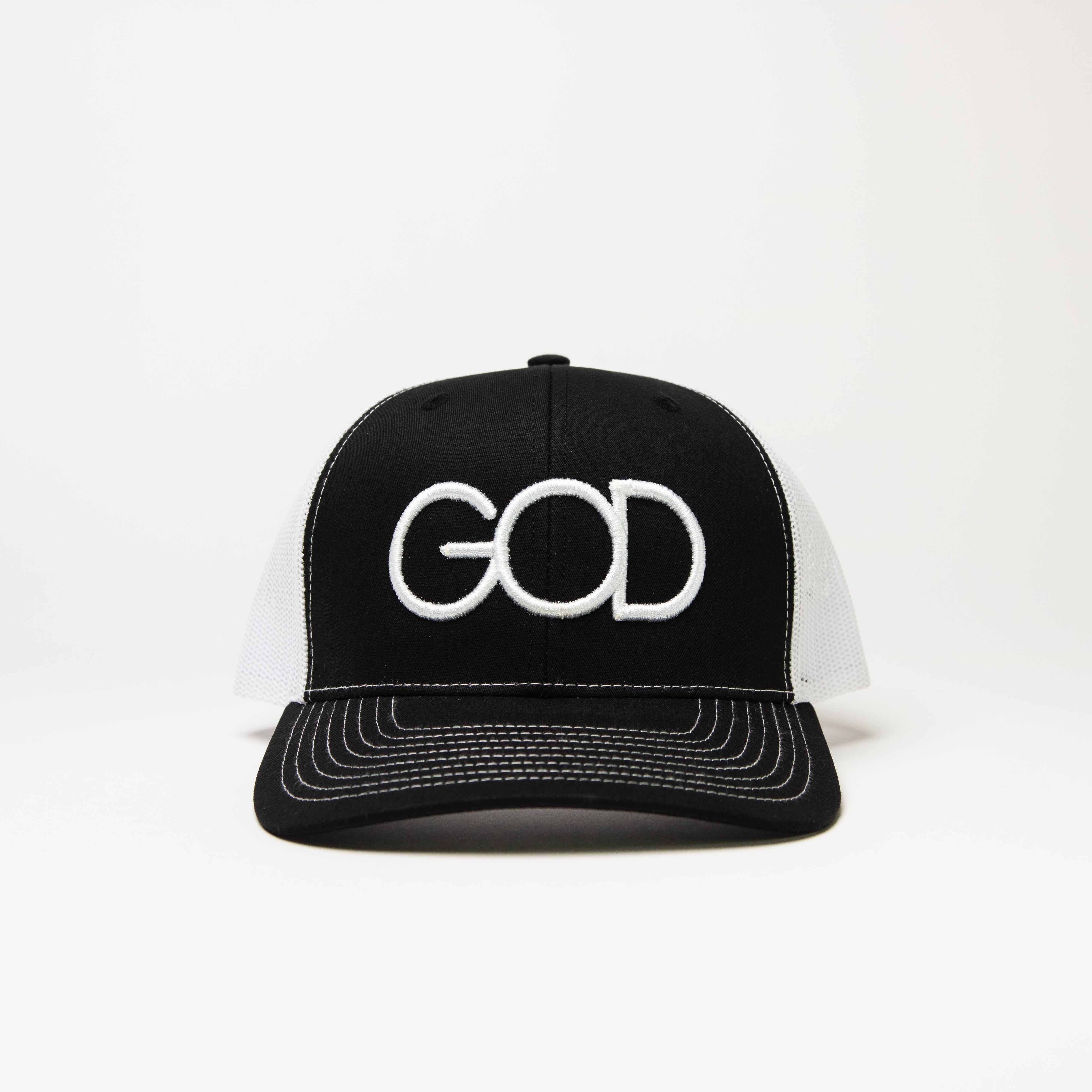 Matthew 6:33 Trucker Cap - Black & White