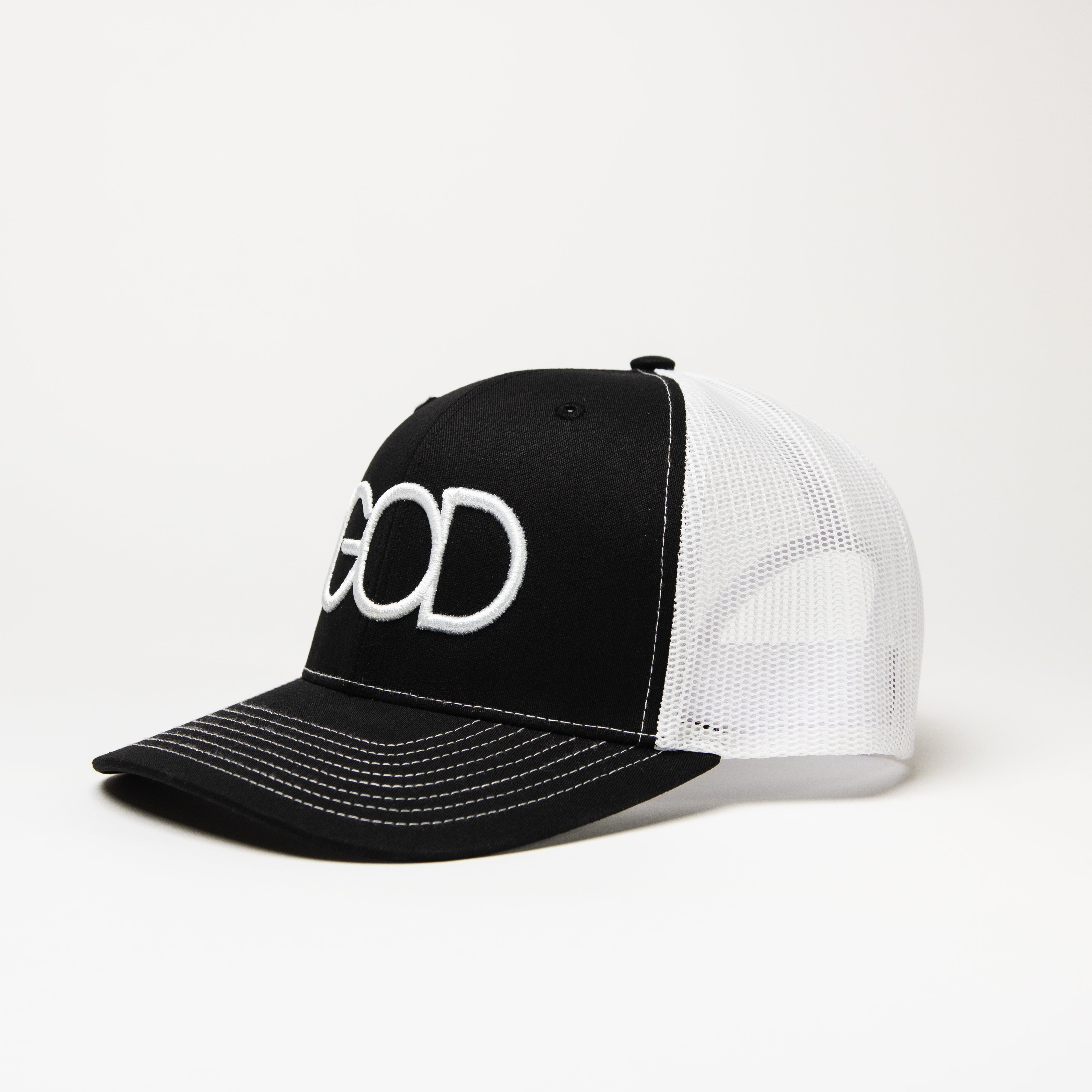 Matthew 6:33 Trucker Cap - Black & White