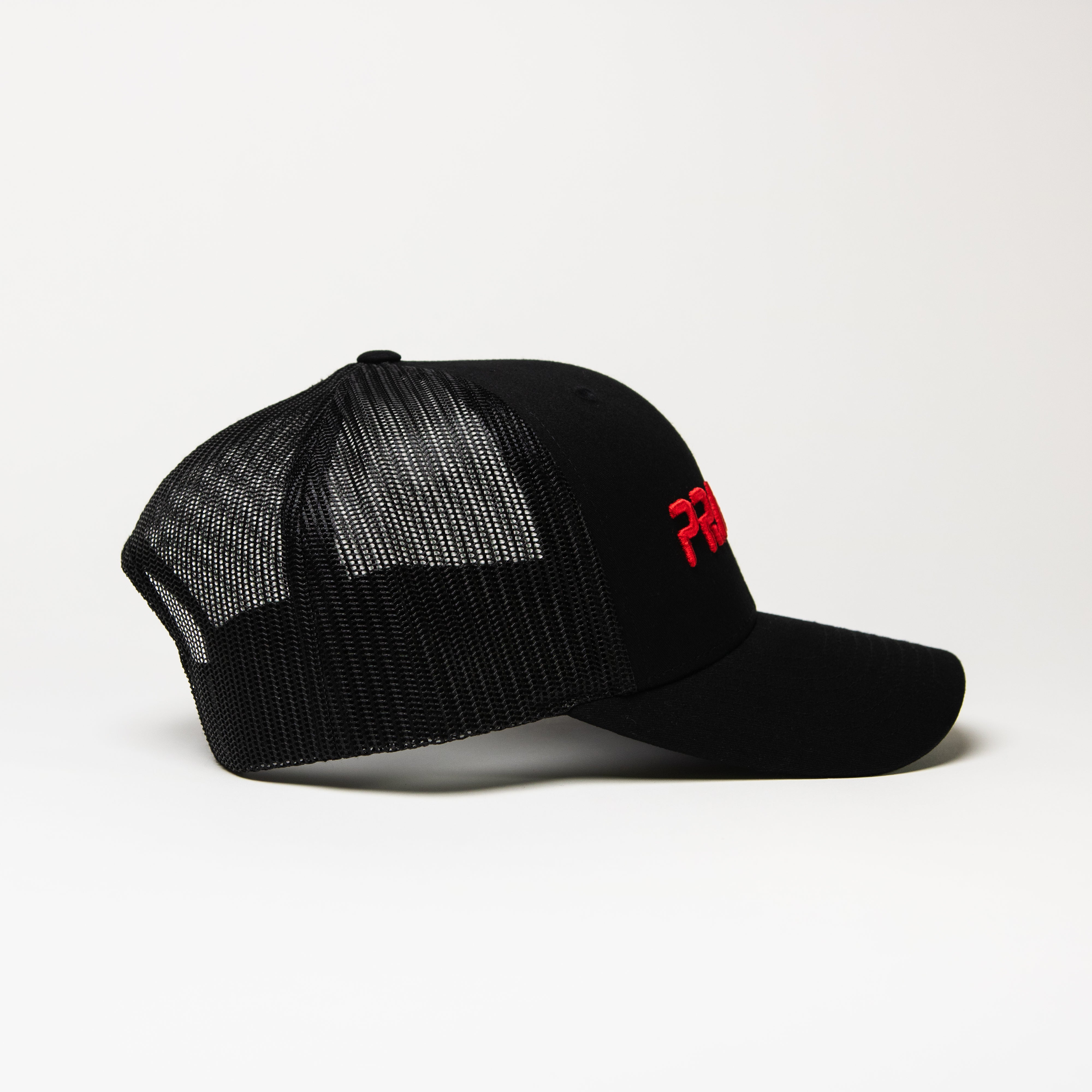 PRAYER Trucker Cap: Black & Red