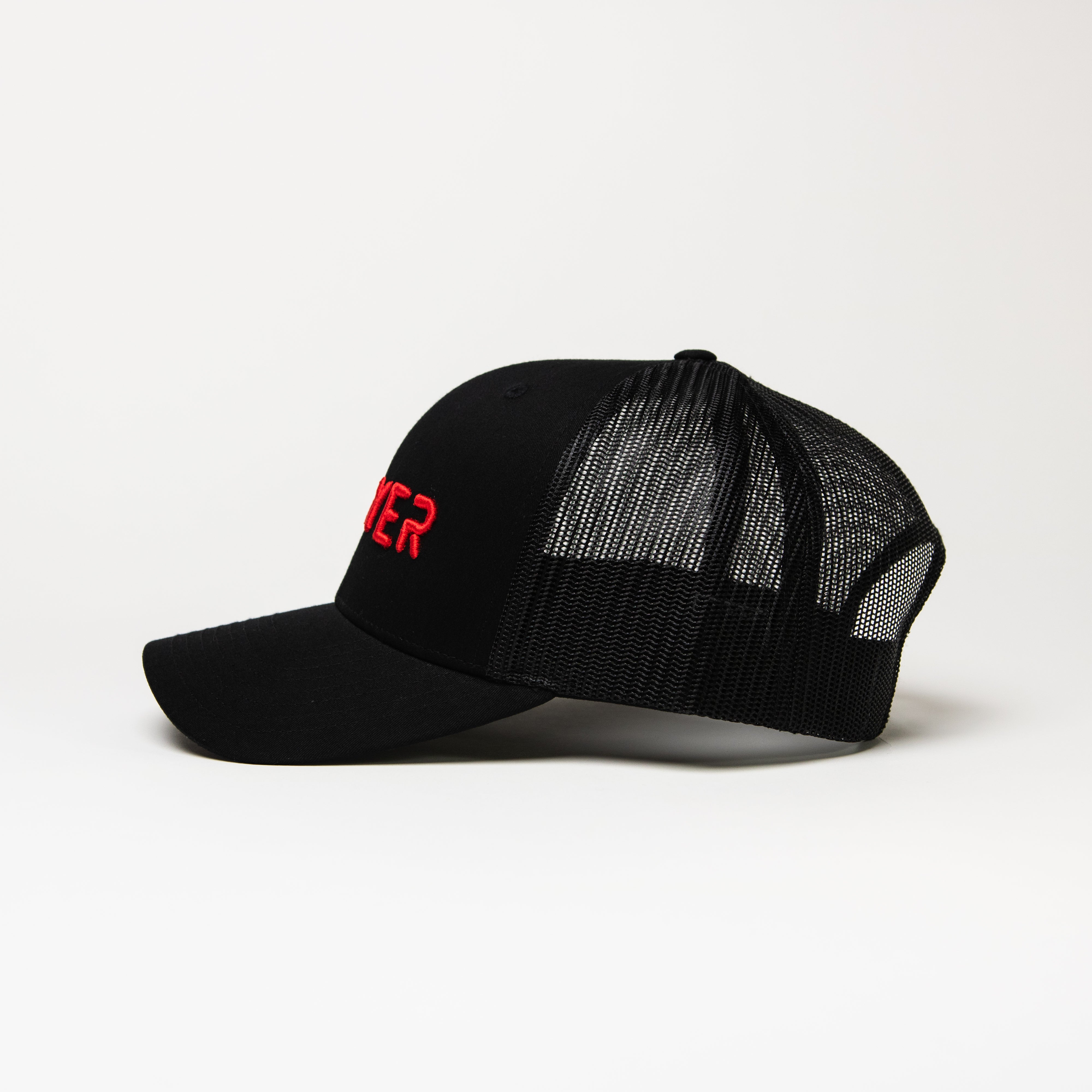 PRAYER Trucker Cap: Black & Red
