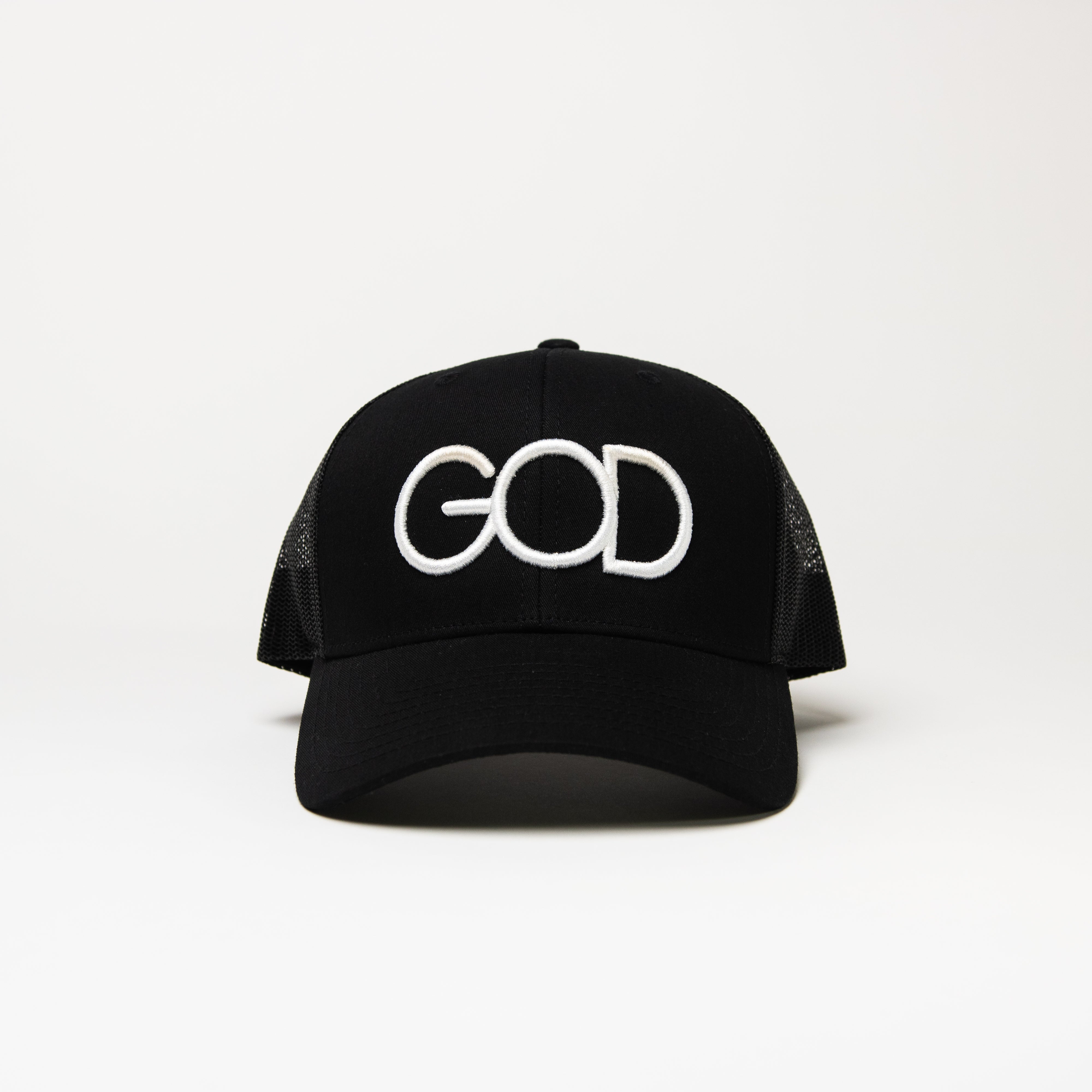 Matthew 6:33 Trucker Cap - Black & White