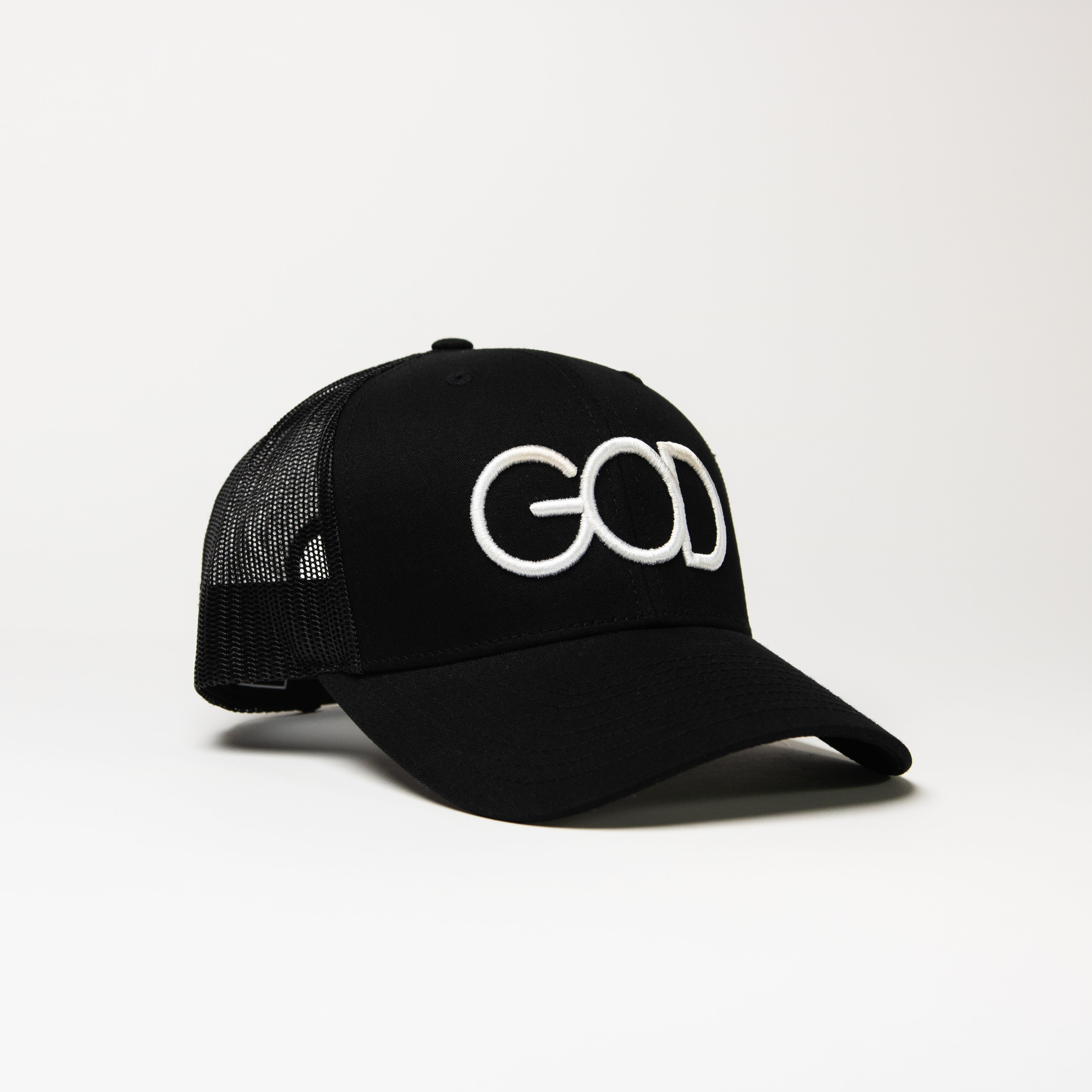 Matthew 6:33 Trucker Cap - Black & White