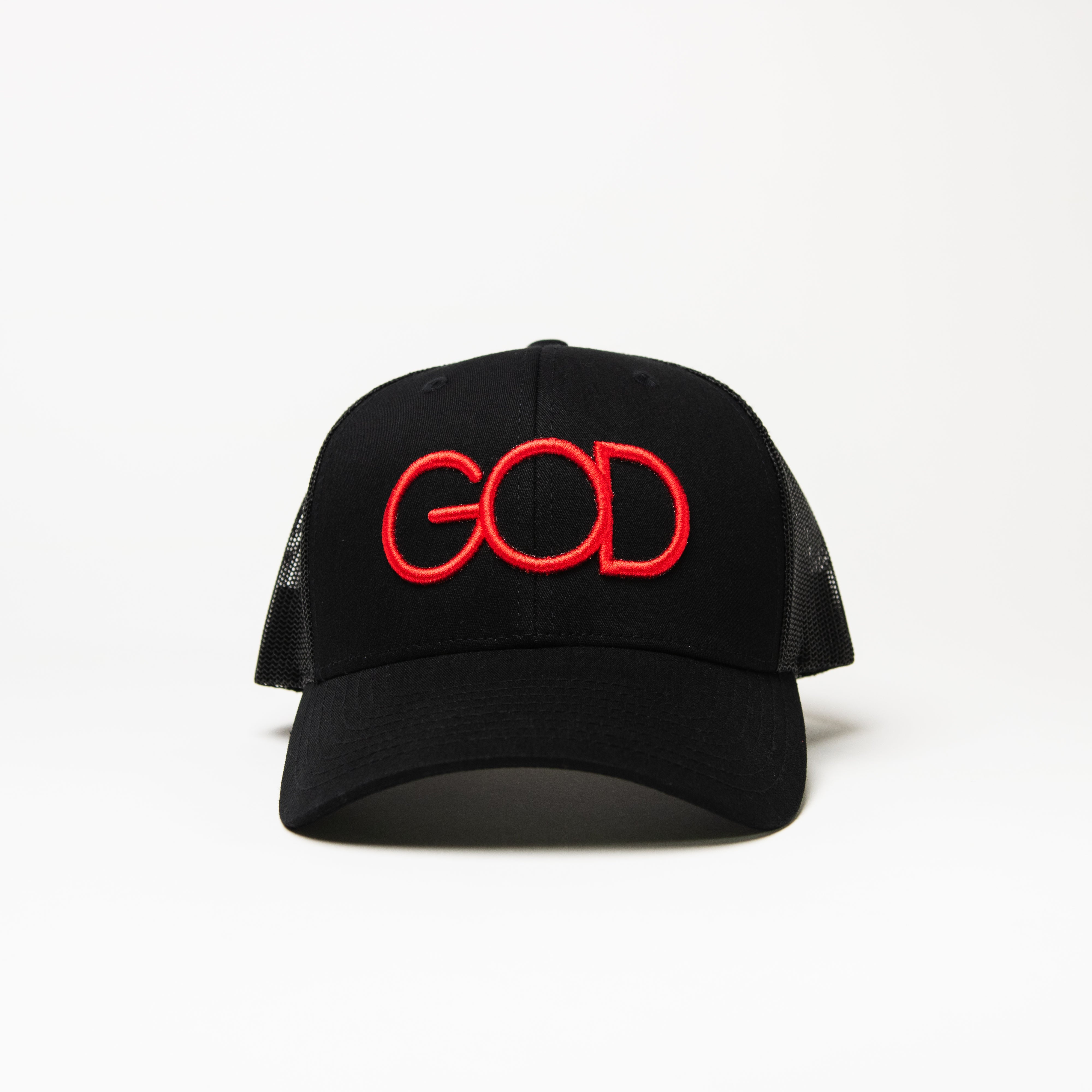 Matthew 6:33 Trucker Cap - Black & Black