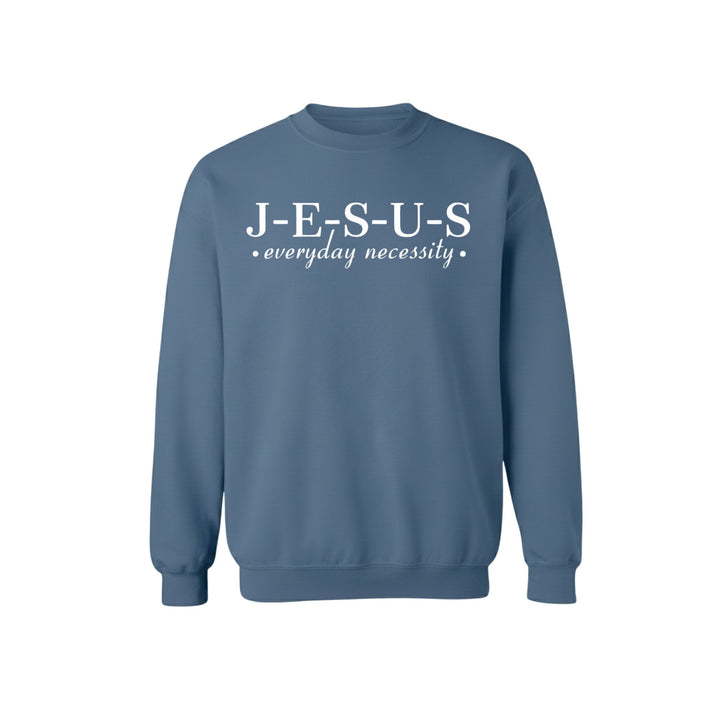 J-E-S-U-S Everyday Necessity Sweatshirt Indigo Blue