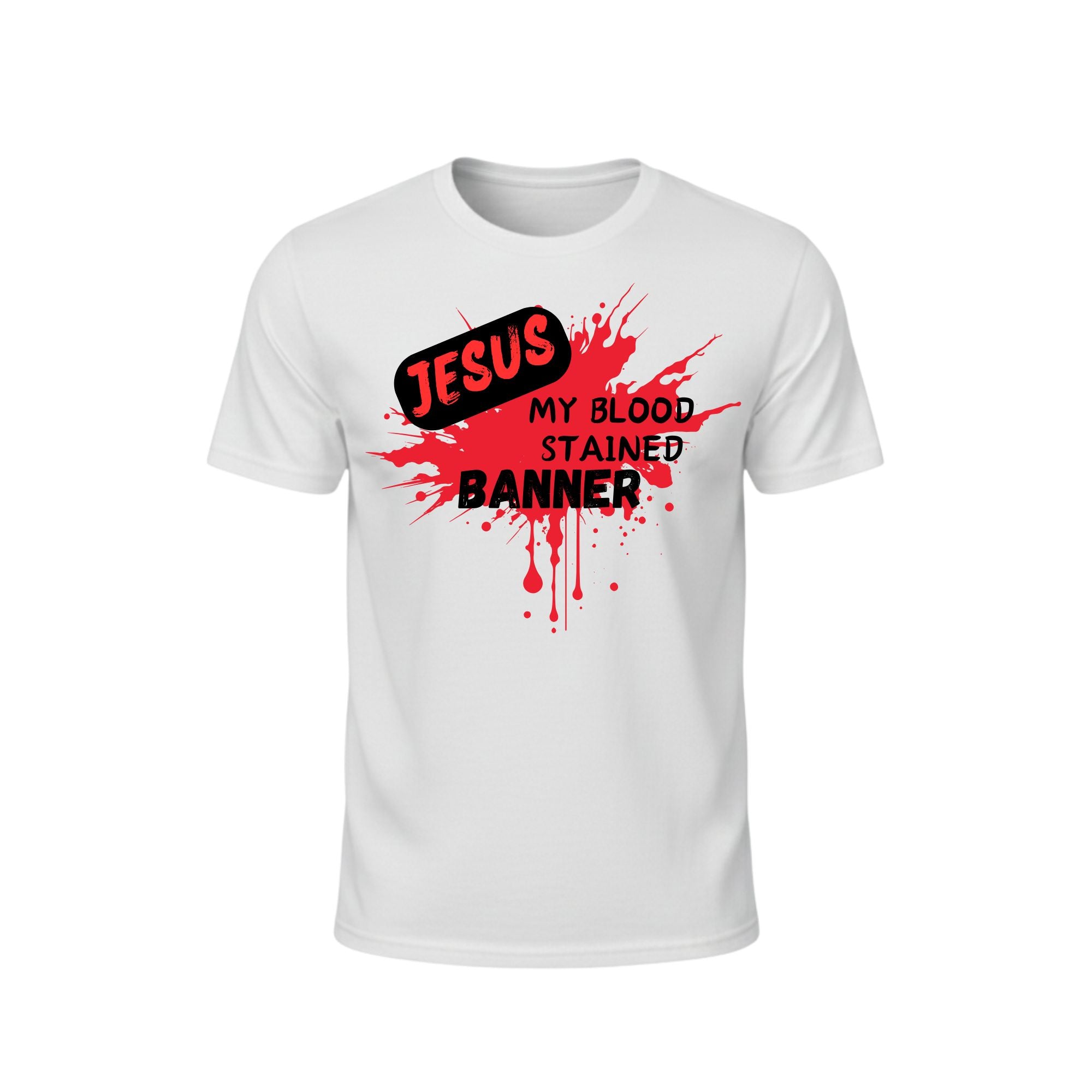 Jesus My Blood Stained Banner White